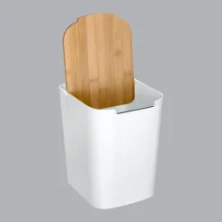 Accessoire Salle De Bain|INSTANT D'O Poubelle Baltik Blanc