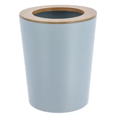 Accessoire Salle De Bain|TENDANCE Poubelle salle de bain 5L Purebamboo Bleu clair