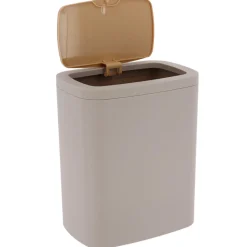 Accessoire Salle De Bain|TENDANCE Poubelle salle de bain 5L Cosy Beige