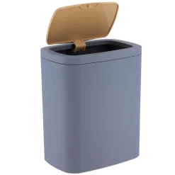 Accessoire Salle De Bain|TENDANCE Poubelle salle de bain 5L Cosy Gris