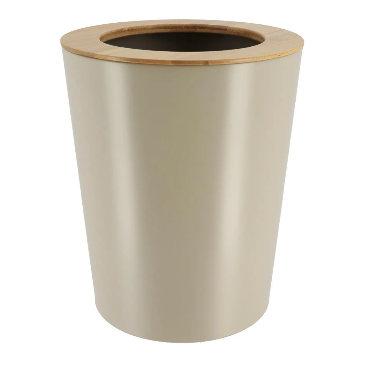 Accessoire Salle De Bain|TENDANCE Poubelle salle de bain 5L Purebamboo Taupe