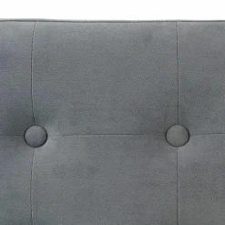 Pouf De Rangement|Rangement D'Entrée|ATMOSPHERA Pouf de rangement double Lysandre Velours Gris