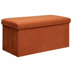 Pouf De Rangement|ATMOSPHERA Pouf de rangement double Lilou Ambre
