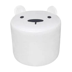 Petit Meuble Enfant|EMINZA Pouf enfant (H25 cm) Ourson Blanc