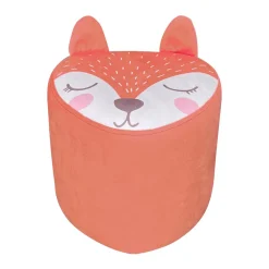 Petit Meuble Enfant|EMINZA Pouf enfant (H25 cm) Renardeau Orange