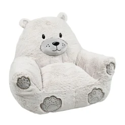 Petit Meuble Enfant|STOF Pouf ourson enfant (45 x 45 cm) Jules Beige