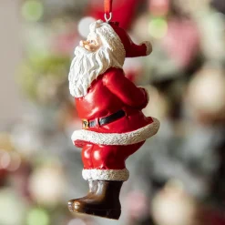 Décoration De Sapin|KAEMINGK Père Noël à suspendre (H10 cm) Christmas et blanc Rouge