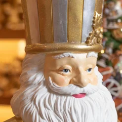 Personnage, Objet Grand Format|Père Noël, Animaux Et Personnage|EMINZA Père Noël Géant (H175 cm) Gabriel costumé Or