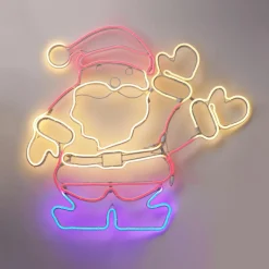 Déco Et Objet Lumineux|KOOPMAN Père Noël lumineux 627 LED (H65 cm) Néon Moov light Multicolore