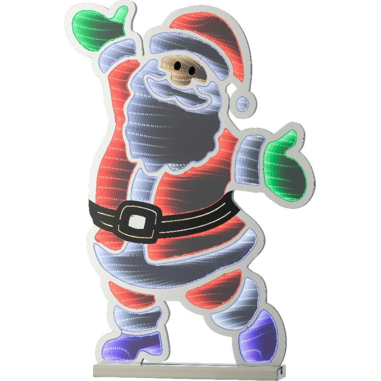 Père Noël, Animaux Et Personnage|Déco Et Objet De Noël|KAEMINGK Père Noël lumineux 438 LED (H60 cm) Infinity Blanc froid et Multicolore