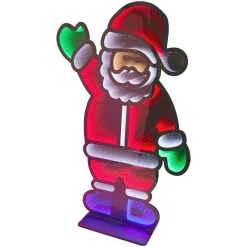 Personnage, Objet Grand Format|Déco Et Objet Lumineux|KOOPMAN Père Noël lumineux Géant 1083 LED (H180 cm) Infinity Multicolore