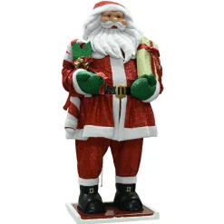 Personnage, Objet Grand Format|Père Noël, Animaux Et Personnage|KAEMINGK Père Noël traditionnel Géant (H300 cm) Ulrik Rouge