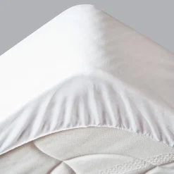 Protection De Literie|STOF Protège-matelas (140 x 190 cm) Elise Blanc