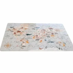Jouet, Cadeau De Naissance|Atmosphera createur d'interieur for kids Puzzle enfant 64 pièces Autour du monde Multicolore
