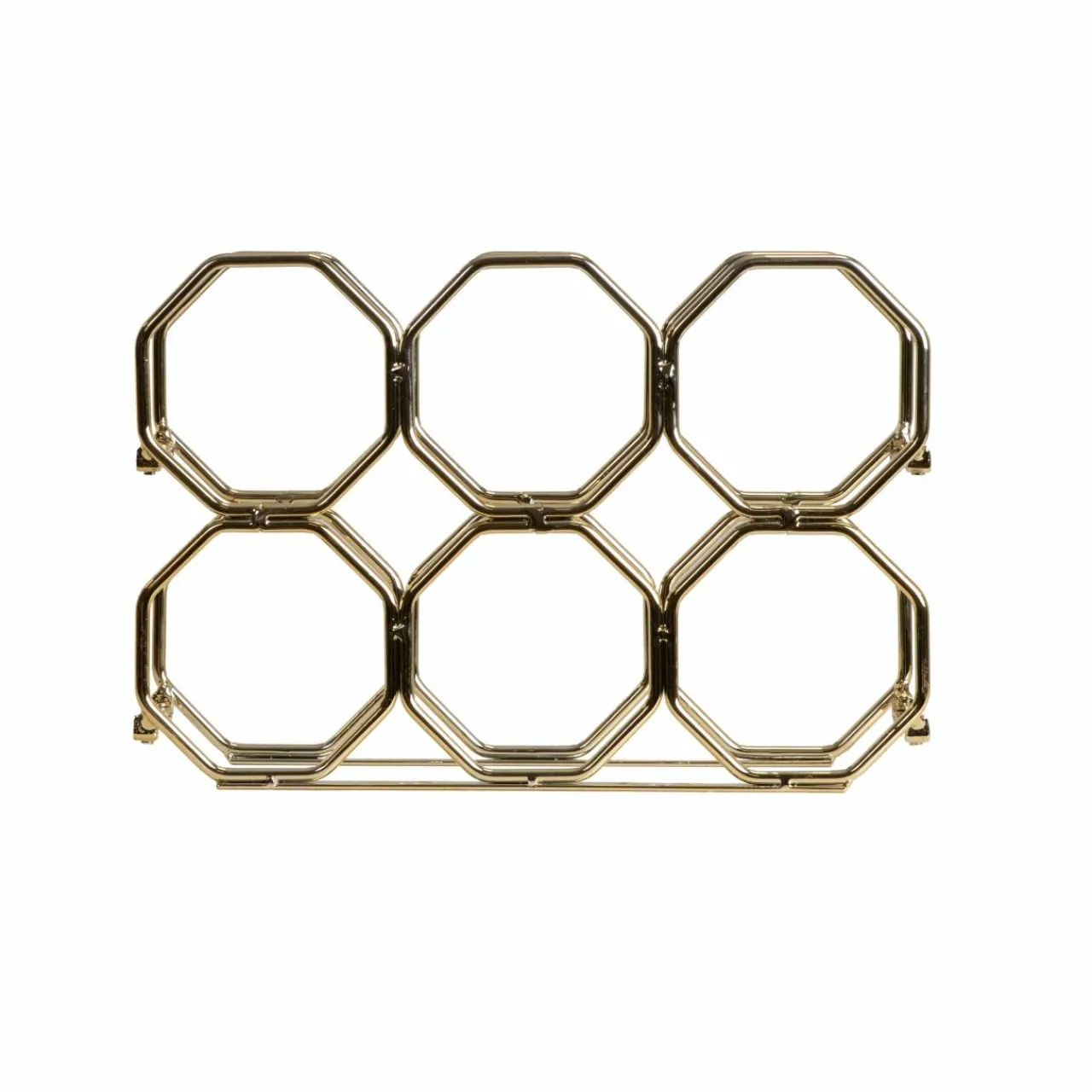 Range Bouteilles|EMINZA Range-bouteilles métal pliable (H22 cm) Elio Or