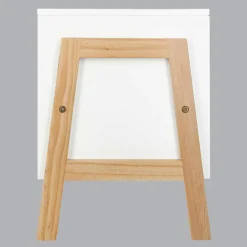 Petit Meuble Enfant|ATMOSPHERA Rangement enfant casier bois (H40 cm) Ecriture Blanc