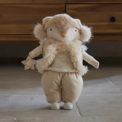 Père Noël, Animaux Et Personnage|KAEMINGK Renard de Noël debout (H41 cm) Etoile scandinave dée Or