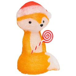 Déco Et Objet Lumineux|JJA Renard lumineux solaire 30 LED (H30 cm) Edgar Marron