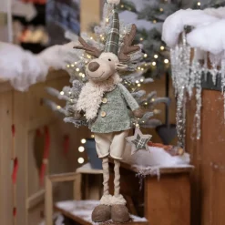 Père Noël, Animaux Et Personnage|KAEMINGK Renne de Noël debout (H82 cm) Monsieur Chic Beige