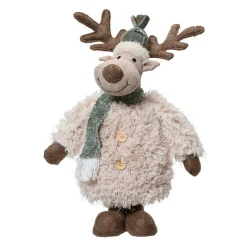 Père Noël, Animaux Et Personnage|KAEMINGK Renne de Noël debout (H42 cm) Monsieur Élégant Beige