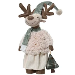 Père Noël, Animaux Et Personnage|KAEMINGK Renne de Noël debout (H82 cm) Madame Chic Beige