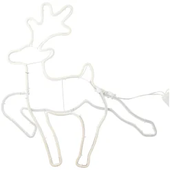 Déco Et Objet Lumineux|KOOPMAN Renne de Noël lumineux 343 LED (H59 cm) Néon Moov light Blanc chaud