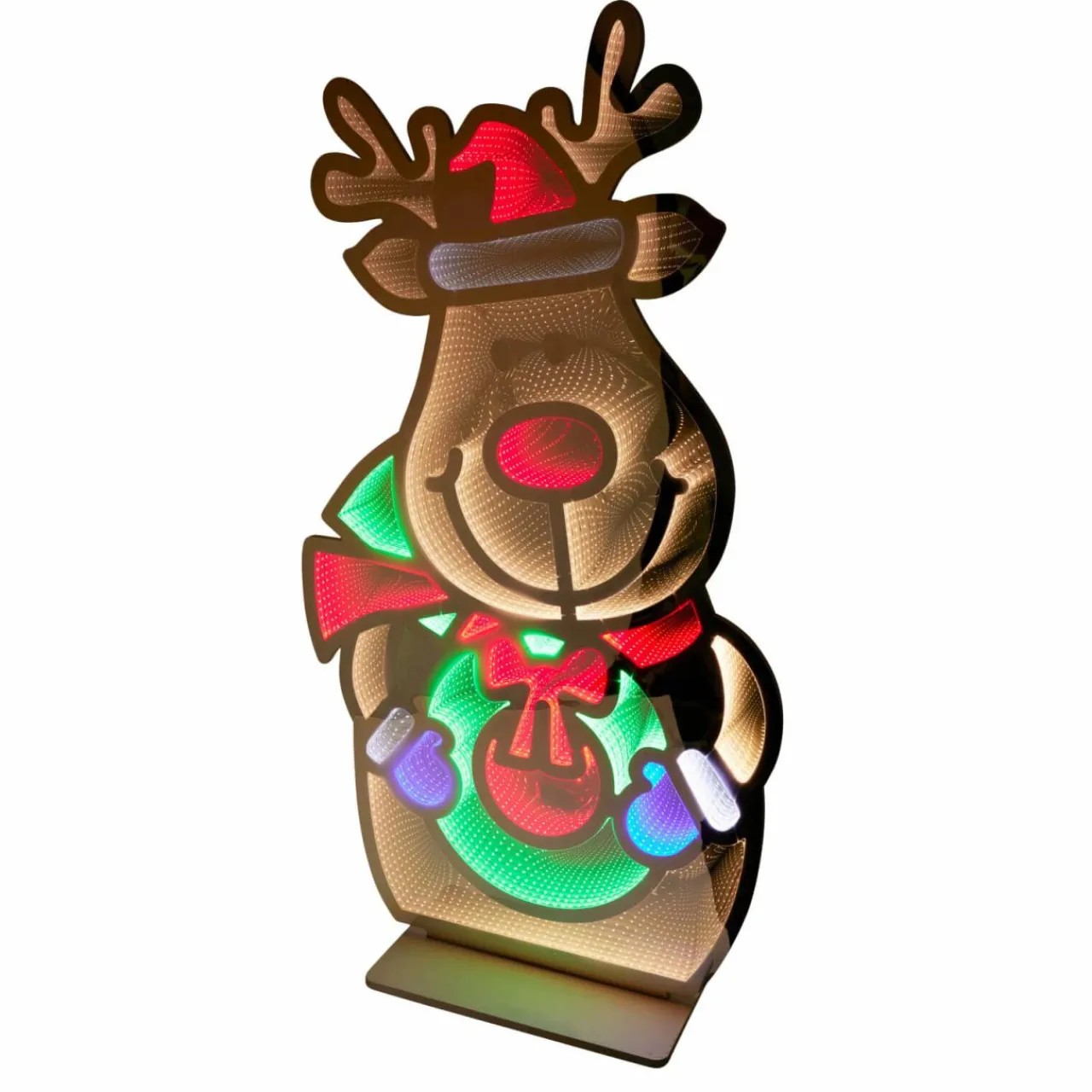 Personnage, Objet Grand Format|Déco Et Objet Lumineux|KOOPMAN Renne de Noël lumineux Géant 1257 LED (H180 cm) Infinity Multicolore