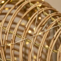 Personnage, Objet Grand Format|Déco Et Objet Lumineux|EMINZA Renne lumineux 630 Led (H88 cm) Dan résine tressée et Blanc chaud Naturel