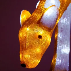 Déco Et Objet Lumineux|EMINZA Renne lumineux 100 LED (H49 cm) Comet Blanc chaud