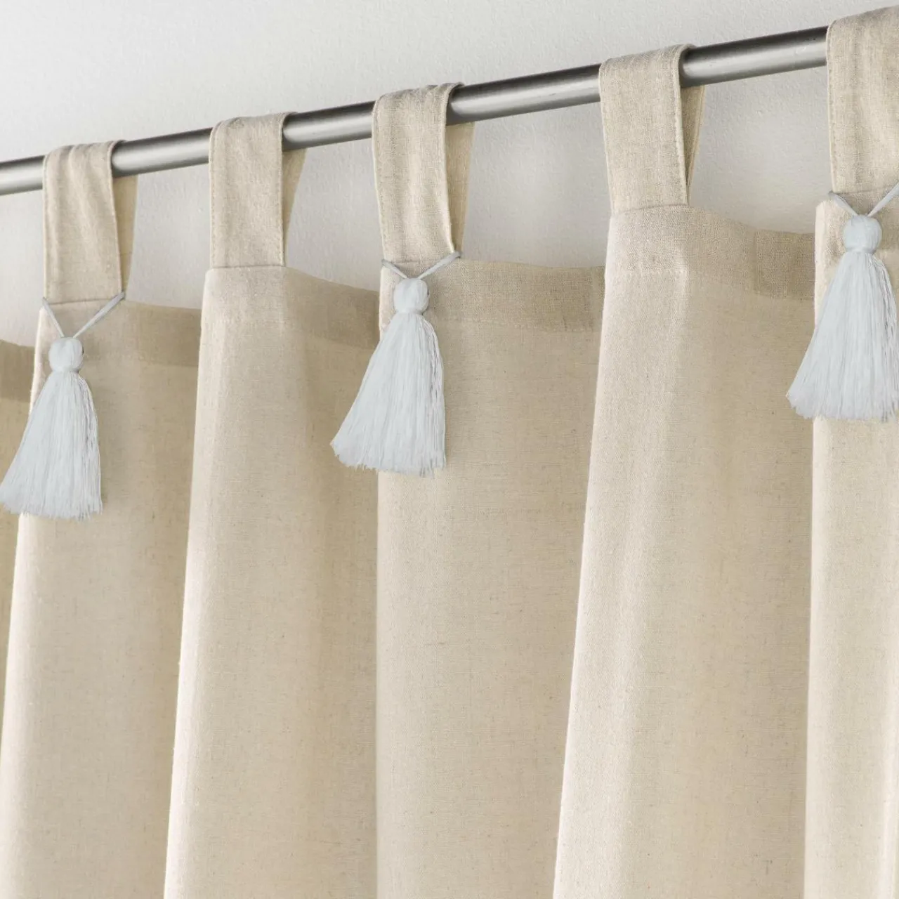 Rideau|douceur d'intu017drieur Rideau à passants coton (140 x 240 cm) Cyrine Beige