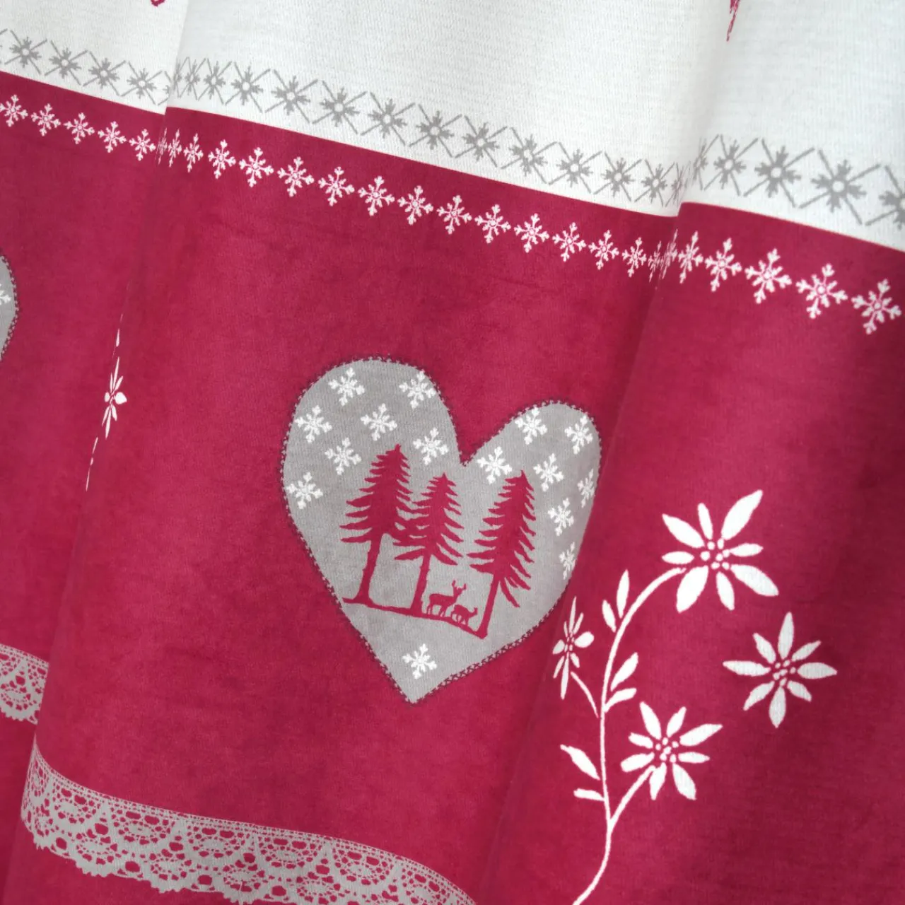 Rideau|STOF Rideau (140 x 260 cm) Modane Rouge