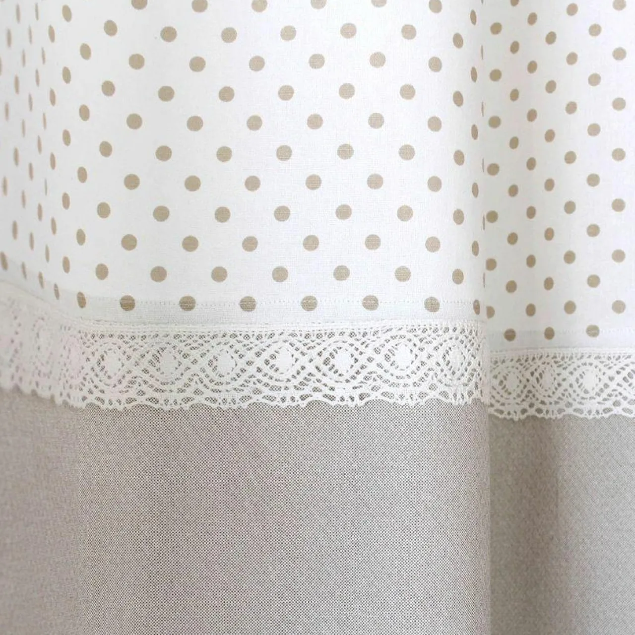 Rideau|ENJOY HOME Rideau (140 x H240 cm) Romantique dentelle Beige