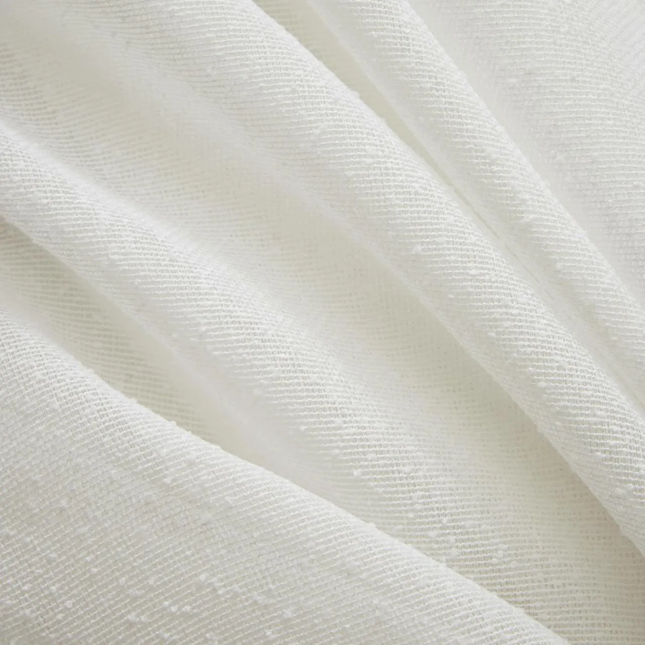 Rideau|EMINZA Rideau ajustable bouclette (140 x max 300 cm) Eliott Ivoire