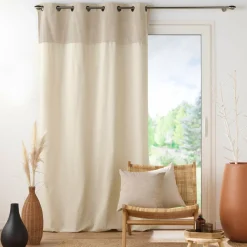 Rideau|EMINZA Rideau bouclette (140 x 240 cm) Ava Beige
