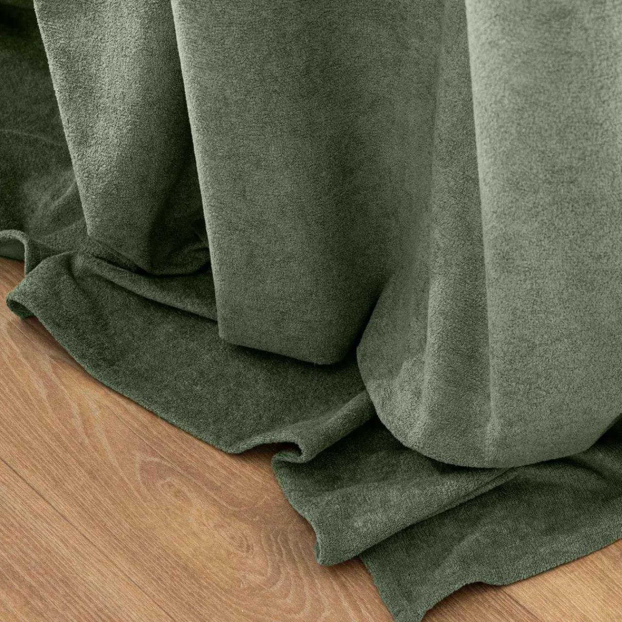 Rideau|douceur d'intu017drieur Rideau bouclette (140 x 260 cm) Winona cédre Vert