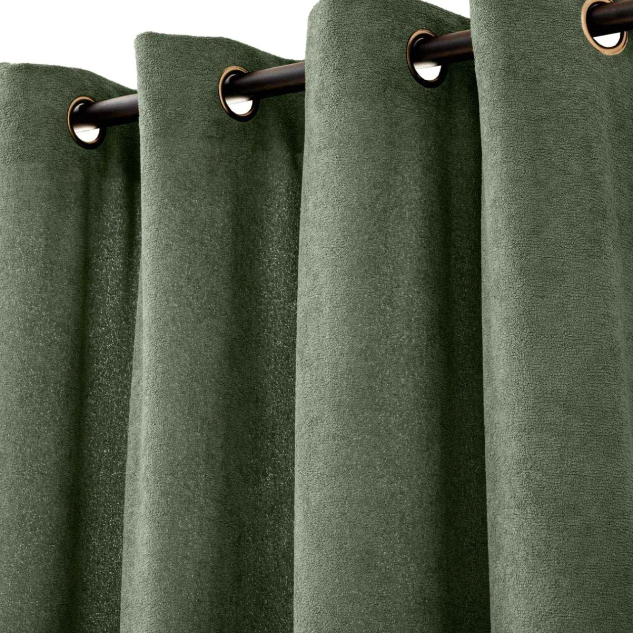 Rideau|douceur d'intu017drieur Rideau bouclette (140 x 260 cm) Winona cédre Vert