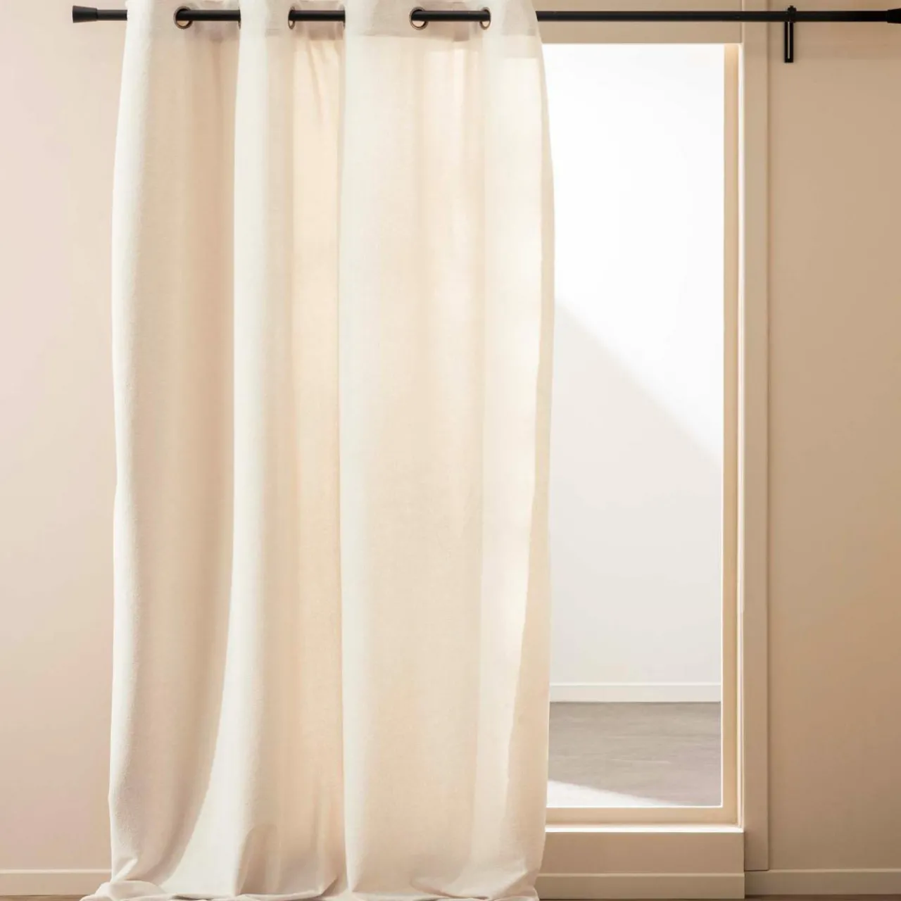 Rideau|douceur d'intu017drieur Rideau bouclette (140 x 260 cm) Winona Ecru