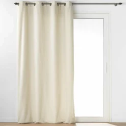 Rideau|douceur d'intu017drieur Rideau bouclette (140 x 240 cm) Wooly Ecru Beige