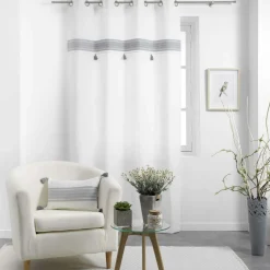 Rideau|DOUCEUR D'INTERIEUR Rideau coton (140 x 240 cm) Amaya Gris