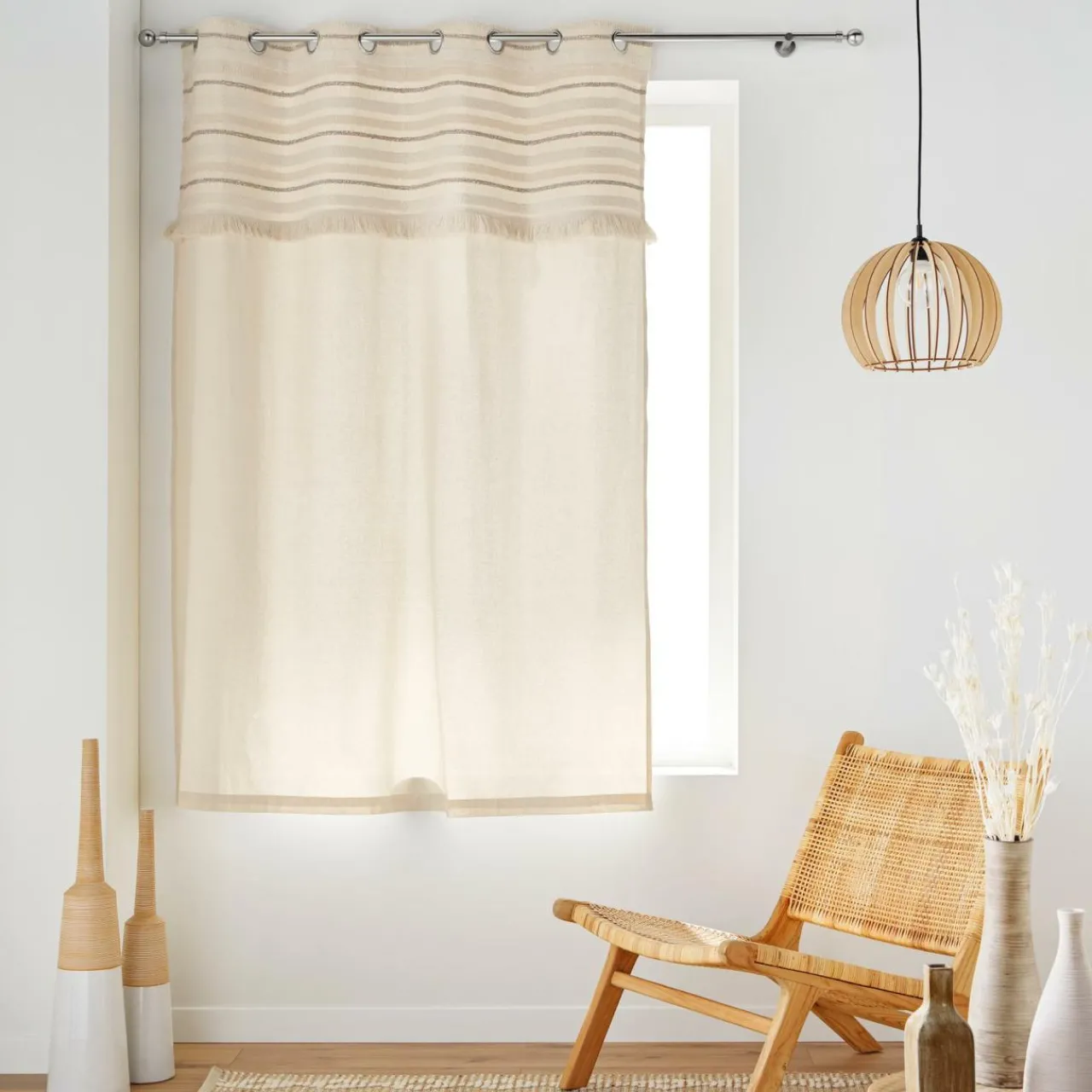 Rideau|douceur d'intu017drieur Rideau coton (140 x 180 cm) Atlas Beige