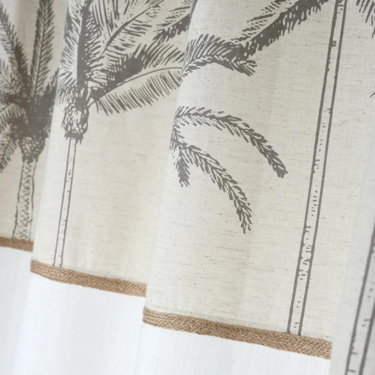 Rideau|LOVELY CASA Rideau coton (140 x 260 cm) Bako Beige