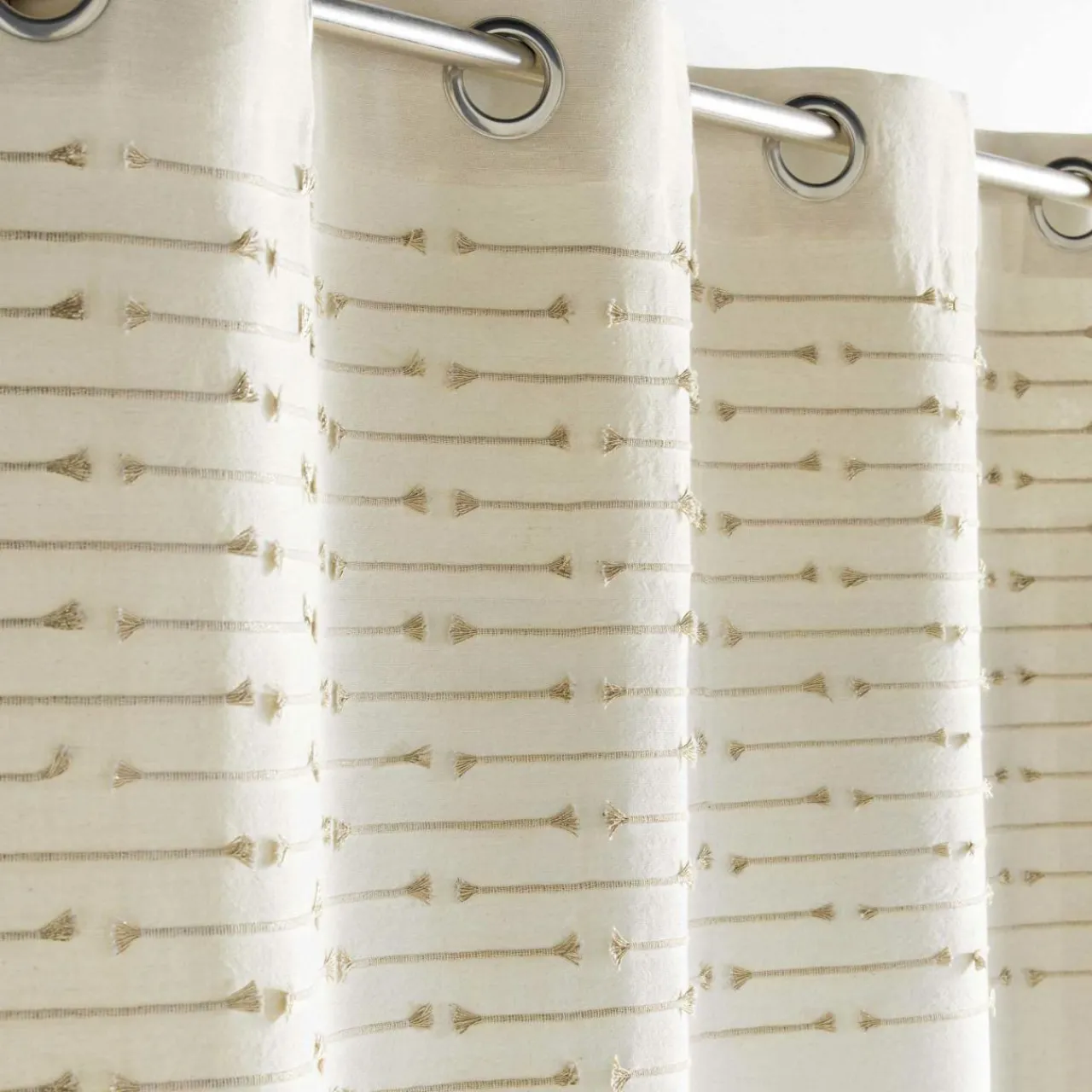 Rideau|DOUCEUR D'INTERIEUR Rideau coton (140 x 240 cm) Golden Sunset Or