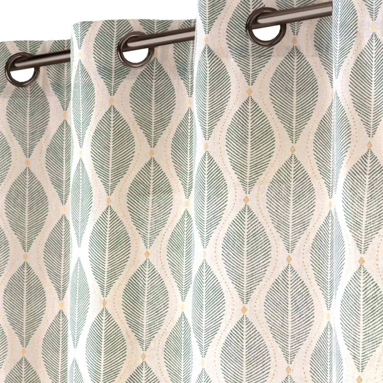 Rideau|douceur d'intu017drieur Rideau coton (140 x 240 cm) Maho Vert sauge