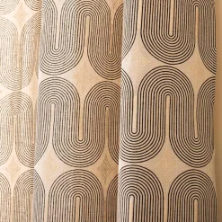 Rideau|douceur d'intu017drieur Rideau coton (140 x 280 cm) Ondine Noir