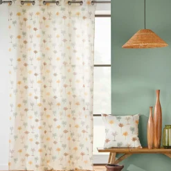 Rideau|douceur d'intu017drieur Rideau coton (140 x 280 cm) Palmelia Beige