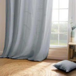 Rideau|EMINZA Rideau coton (140 x 260 cm) Pixel Gris