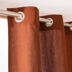 Rideau|EMINZA Rideau coton (140 x 260 cm) Pixel Terracotta
