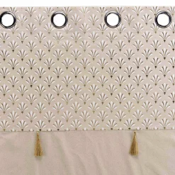 Rideau|DOUCEUR D'INTERIEUR Rideau coton (140 x 240 cm) Rafina Beige