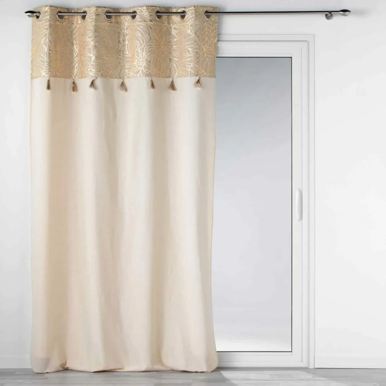 Rideau|DOUCEUR D'INTERIEUR Rideau coton (140 x 240 cm) Solea Or