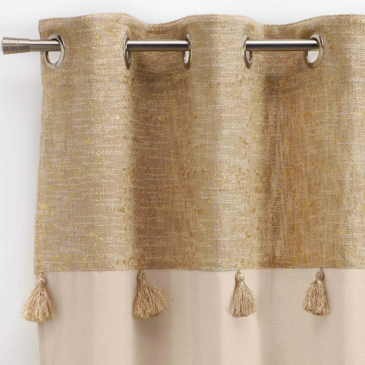 Rideau|DOUCEUR D'INTERIEUR Rideau coton (140 x 240 cm) Sultan Ecru